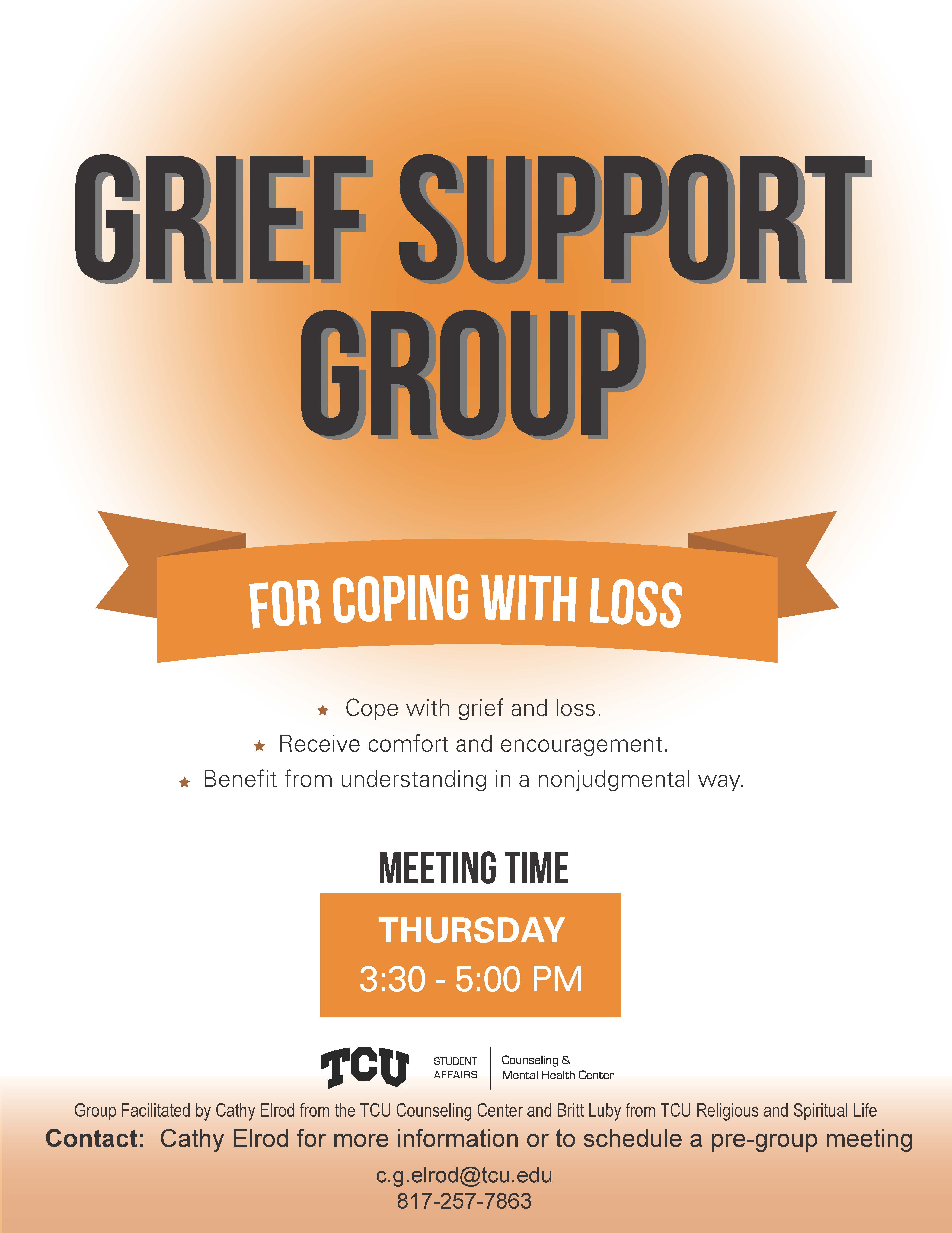 Grief Support Group Flyer Template