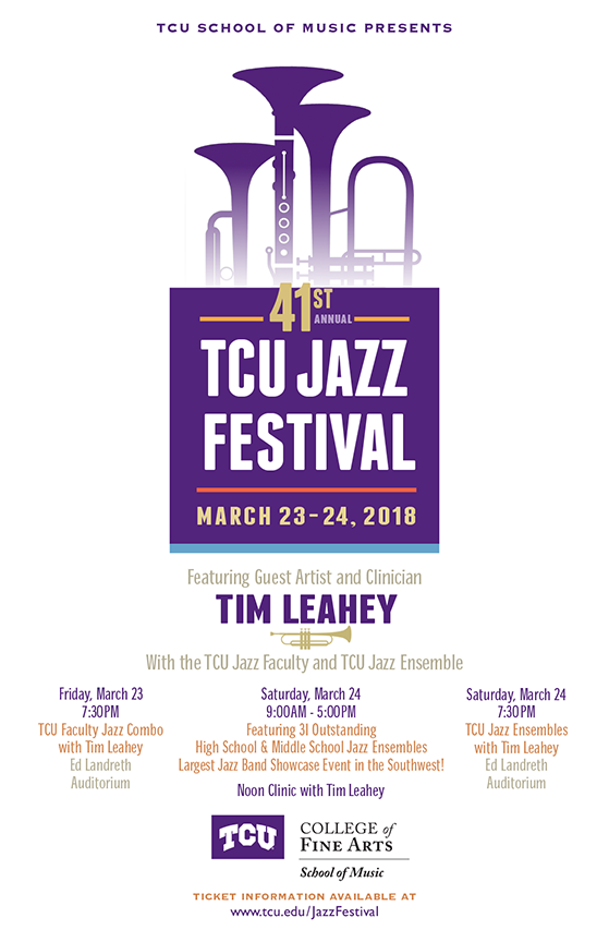 41st TCU Jazz Festival Poster w_Leahey