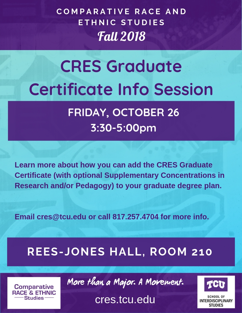Copy of Fall 2018 CRES Grad Info Session