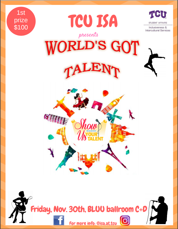 ISA talent show poster