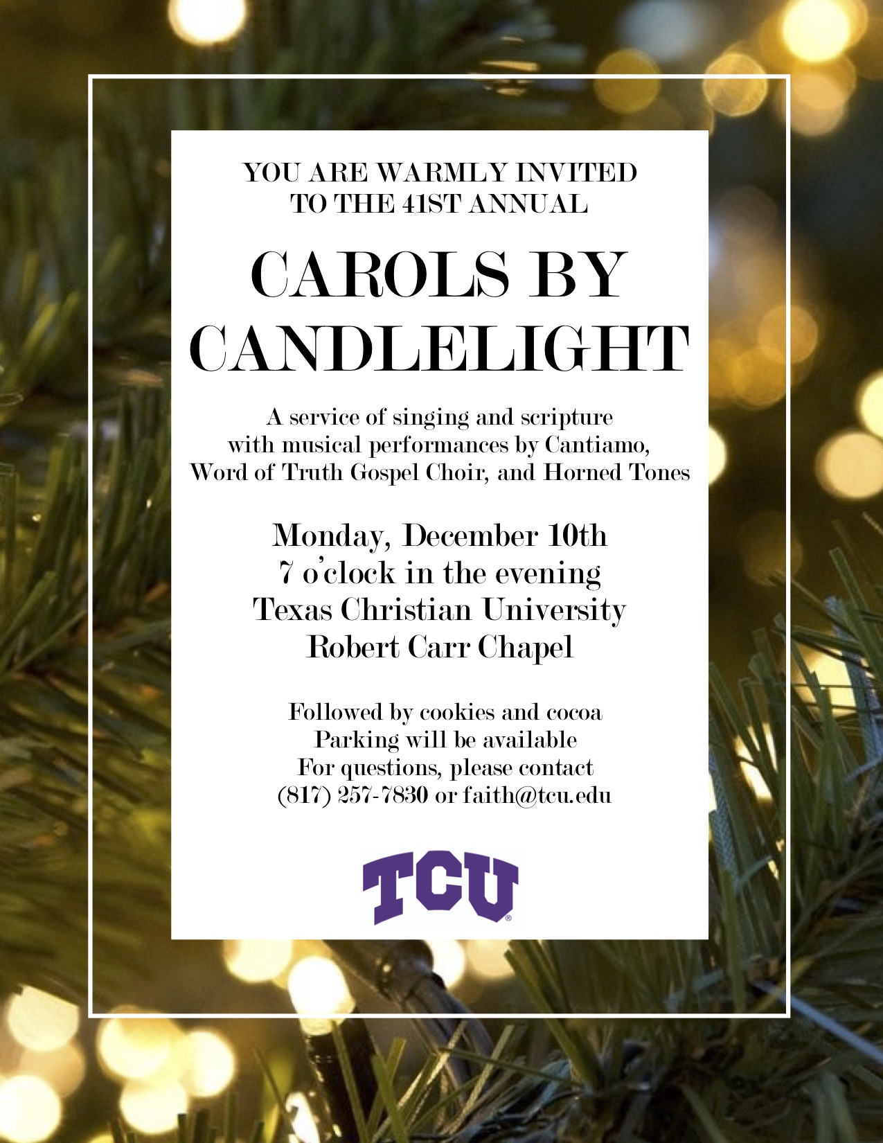 Carols by Candellight Modern New Text