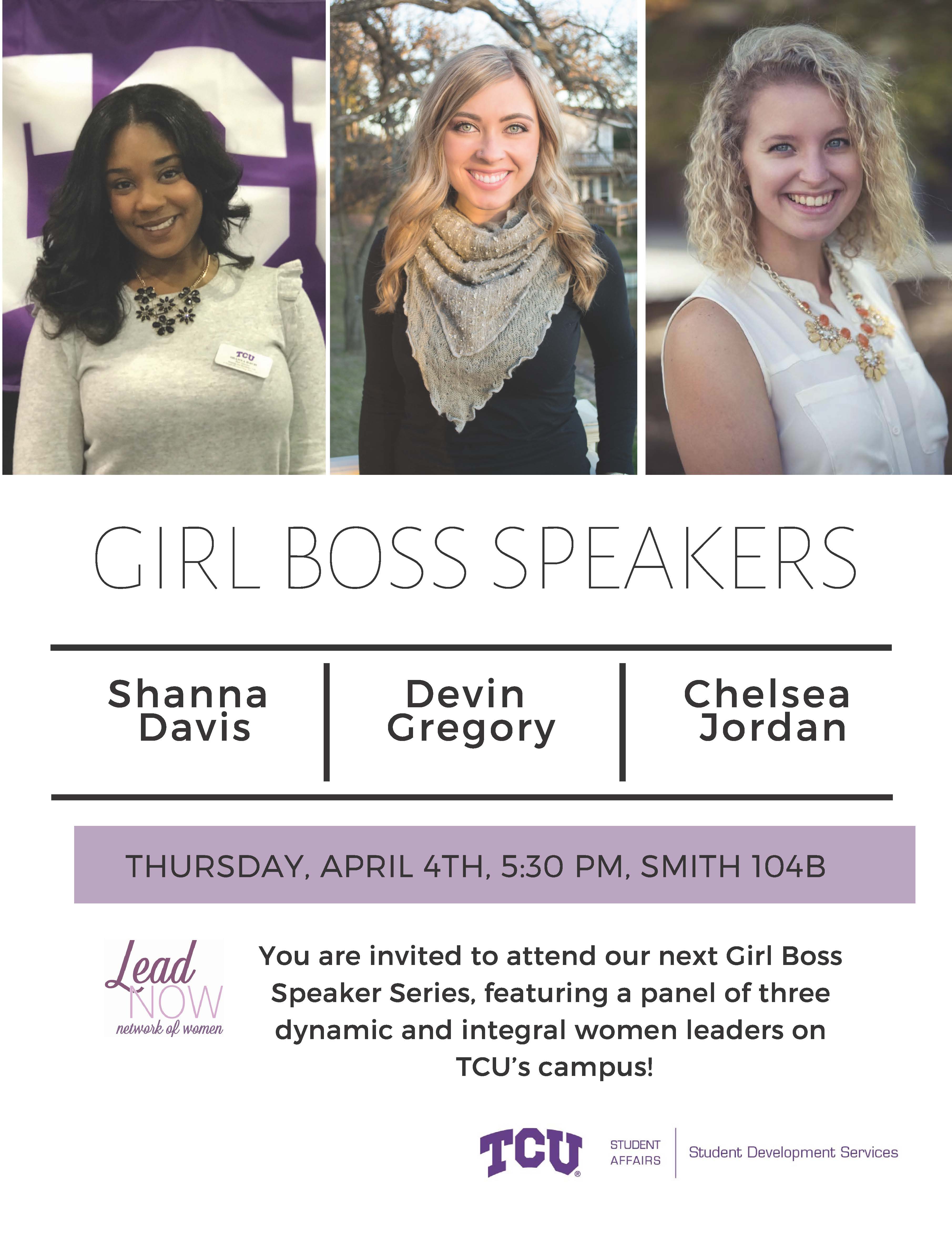 Girl Boss Speaker Series, April 2019
