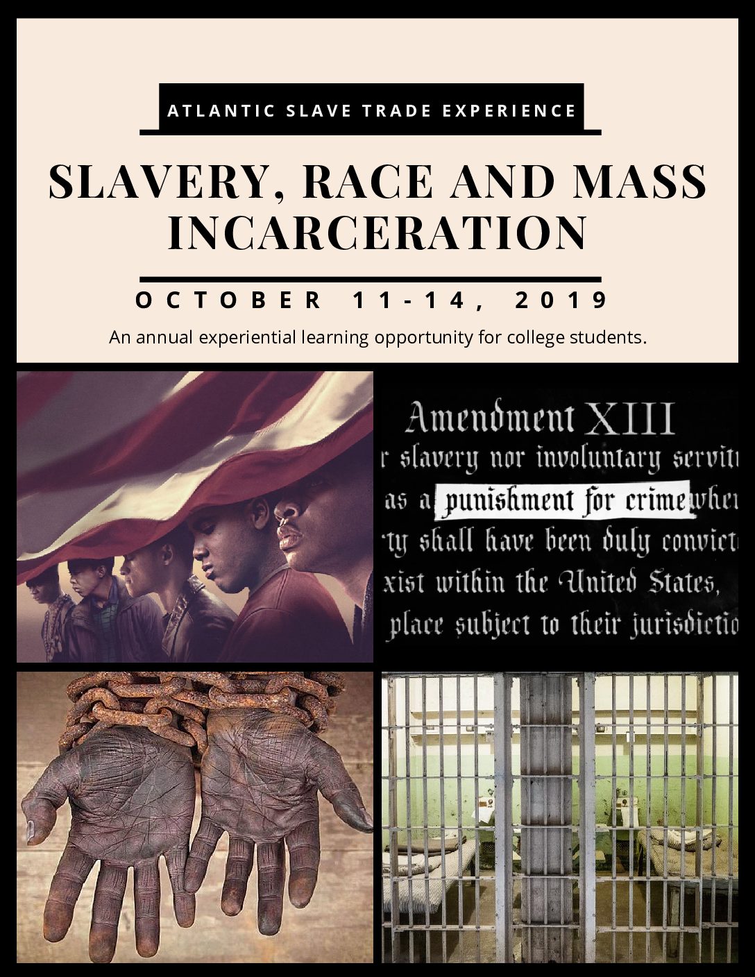 ASTE 2019_ Slavery Race and Mass Incarceration Flier