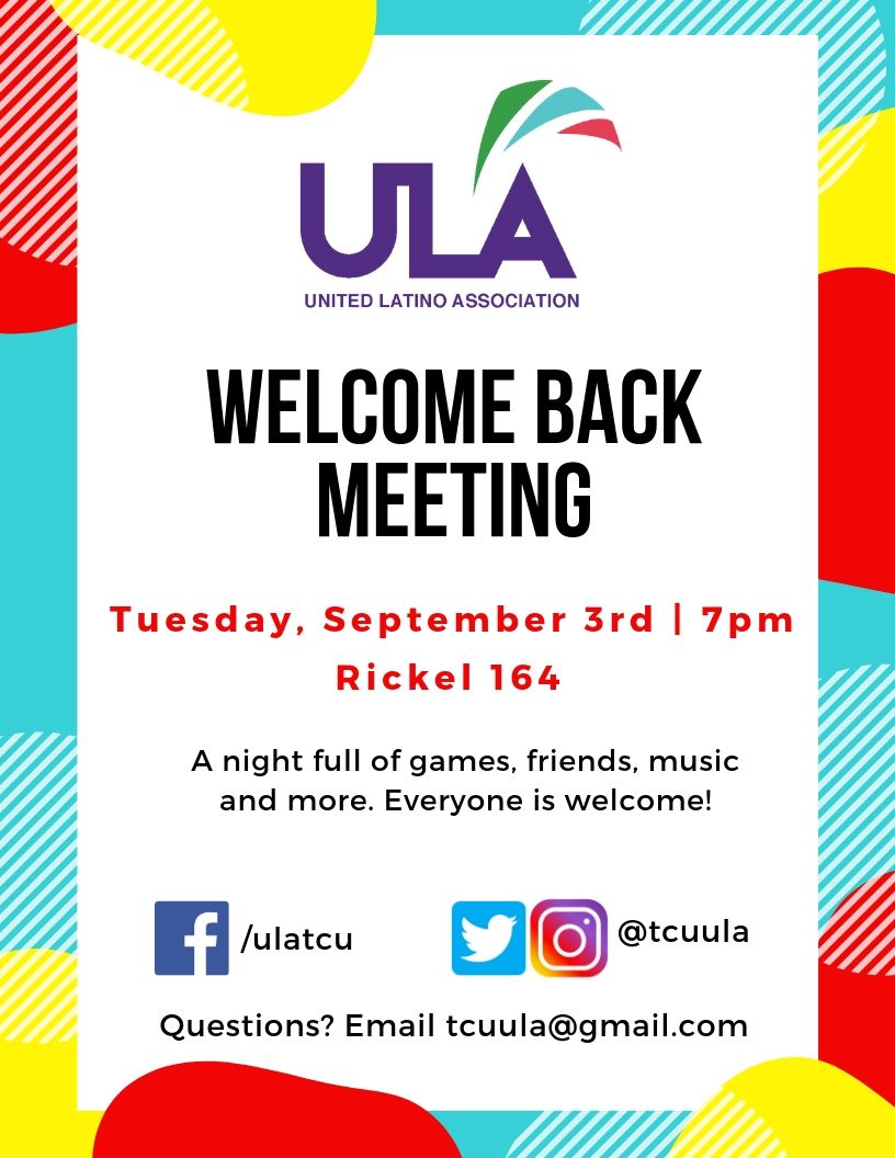 Welcome back meeting