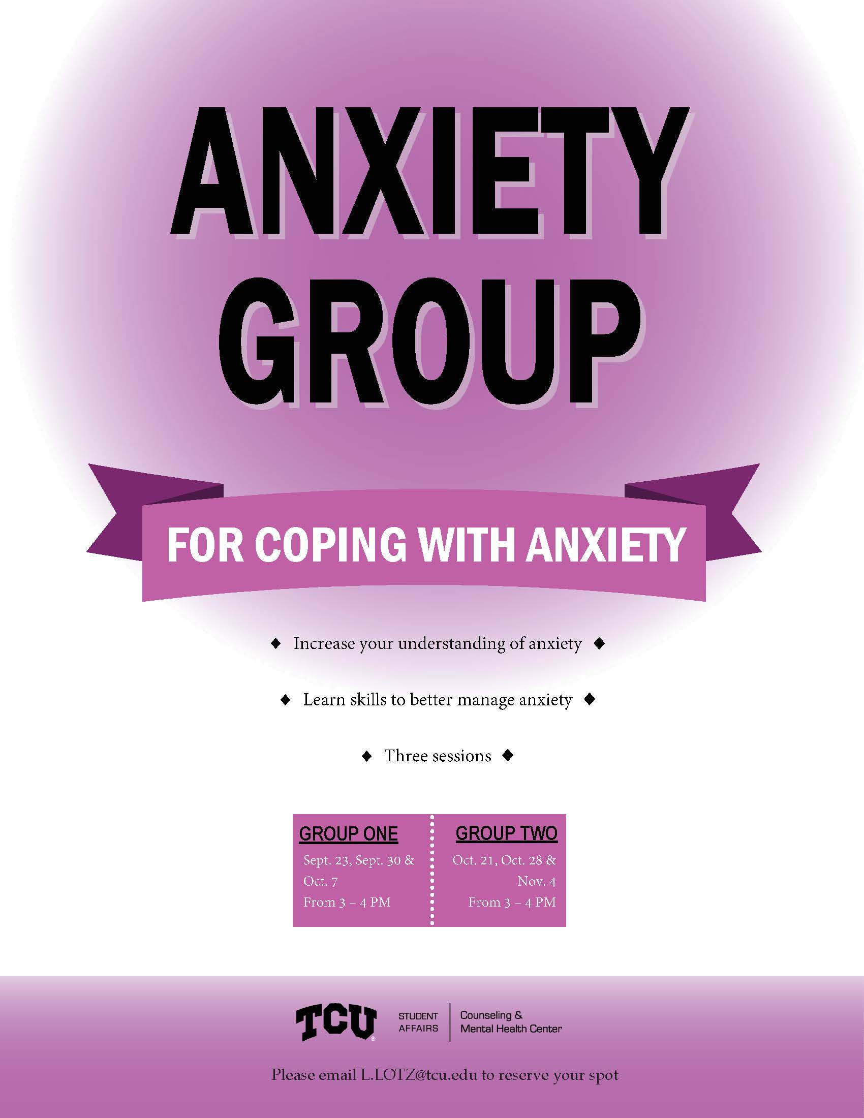 Anxiety Group Flyer PDF