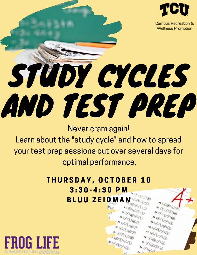 study cycles and test prep workshop