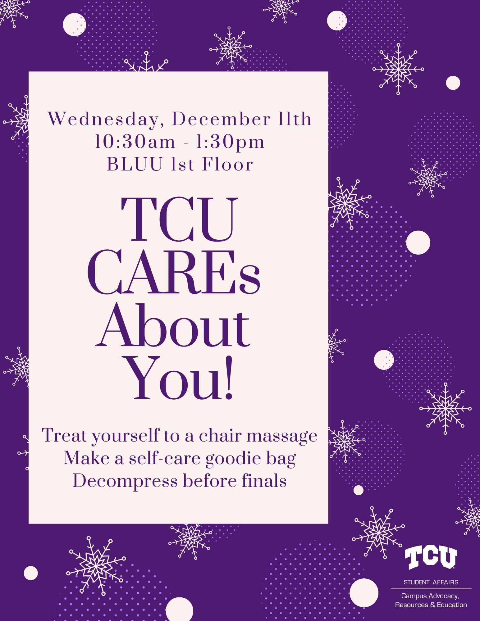 flyer Self-Care December 2019
