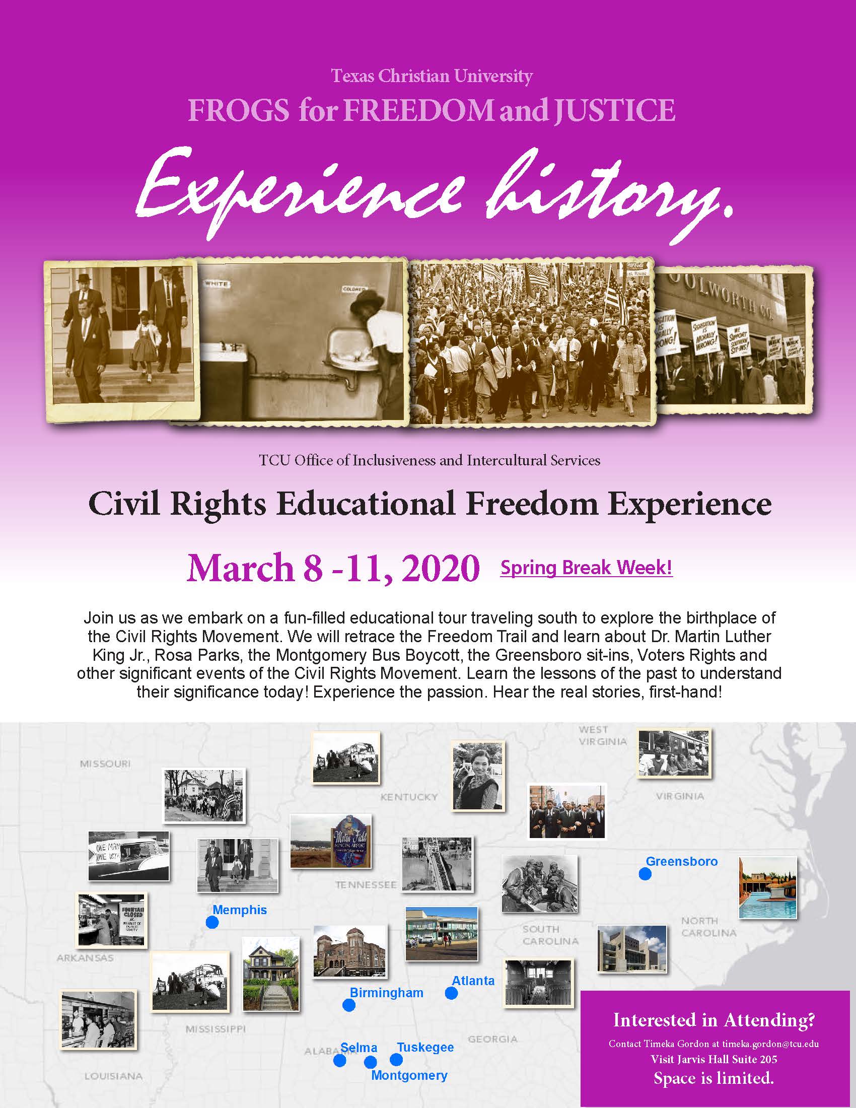 Civil Rights Educational Freedom Experience 2020 (Front-1)