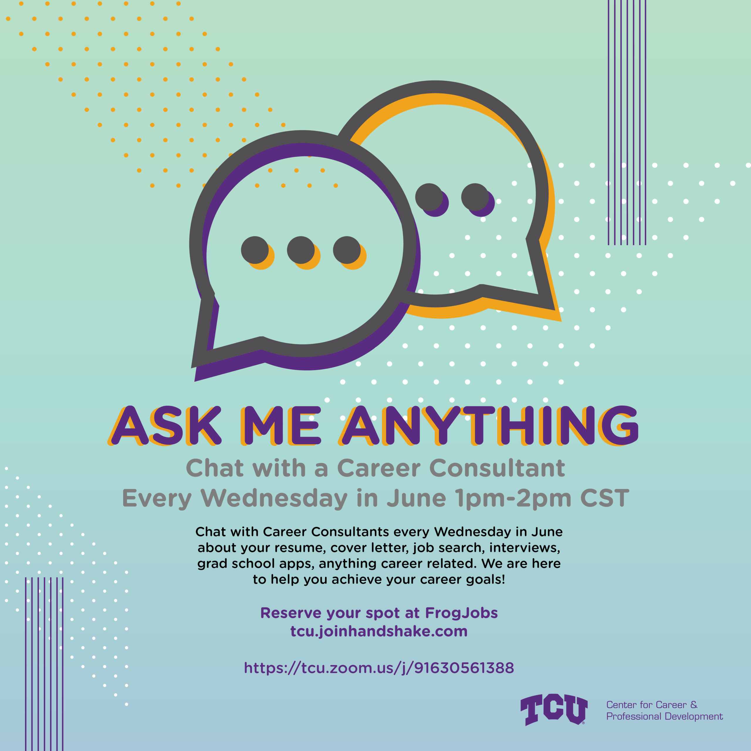 Ask Me Anything-Chat w Career Consultant