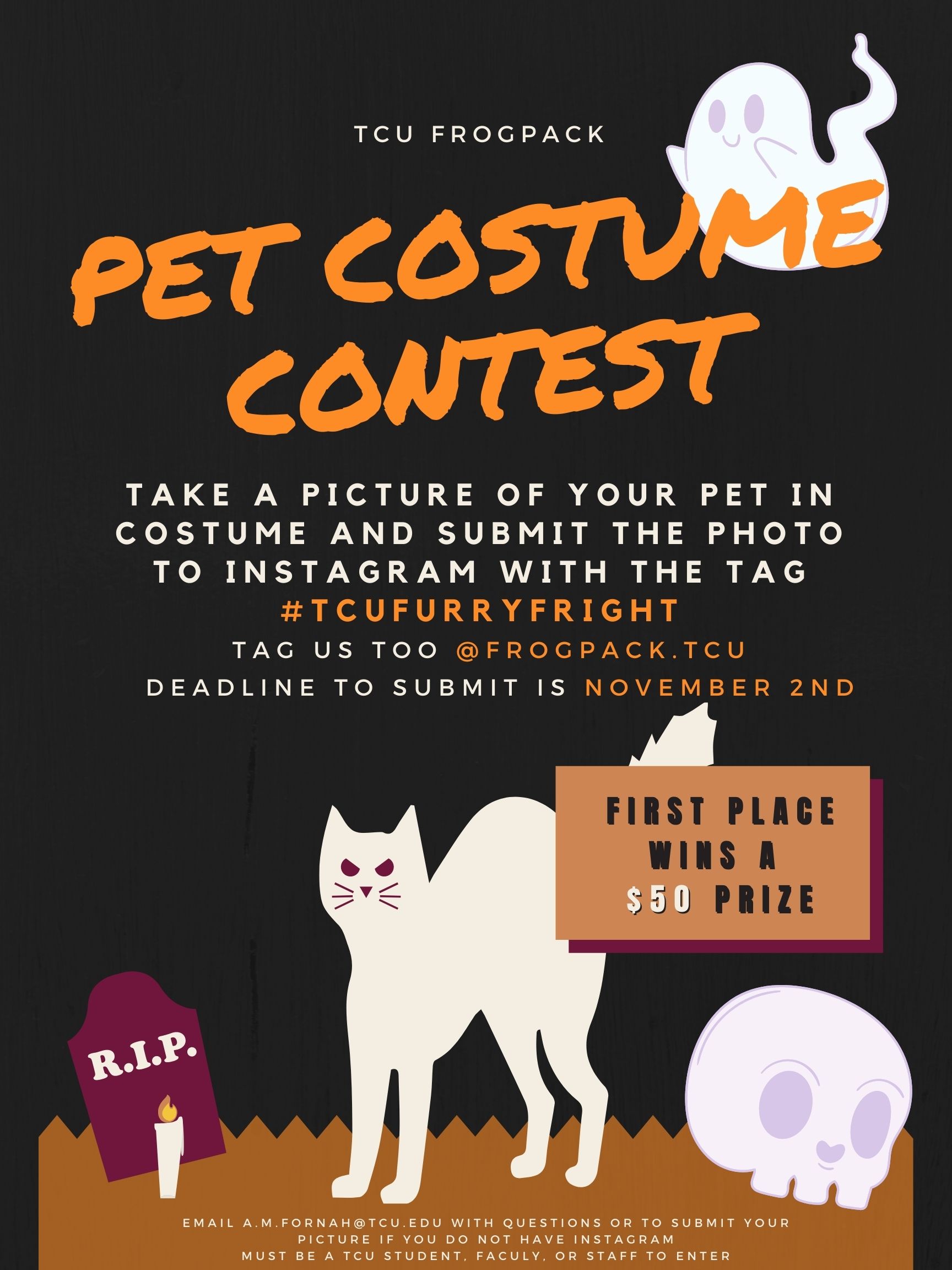 What2Do@TCU  FrogPACK Halloween Pet Photo Contest