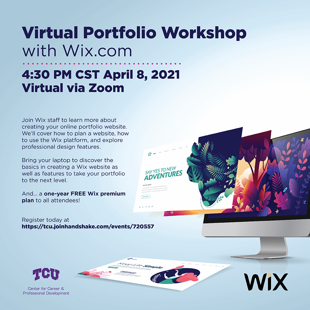Wix.com Virtual Portfolio Workshop