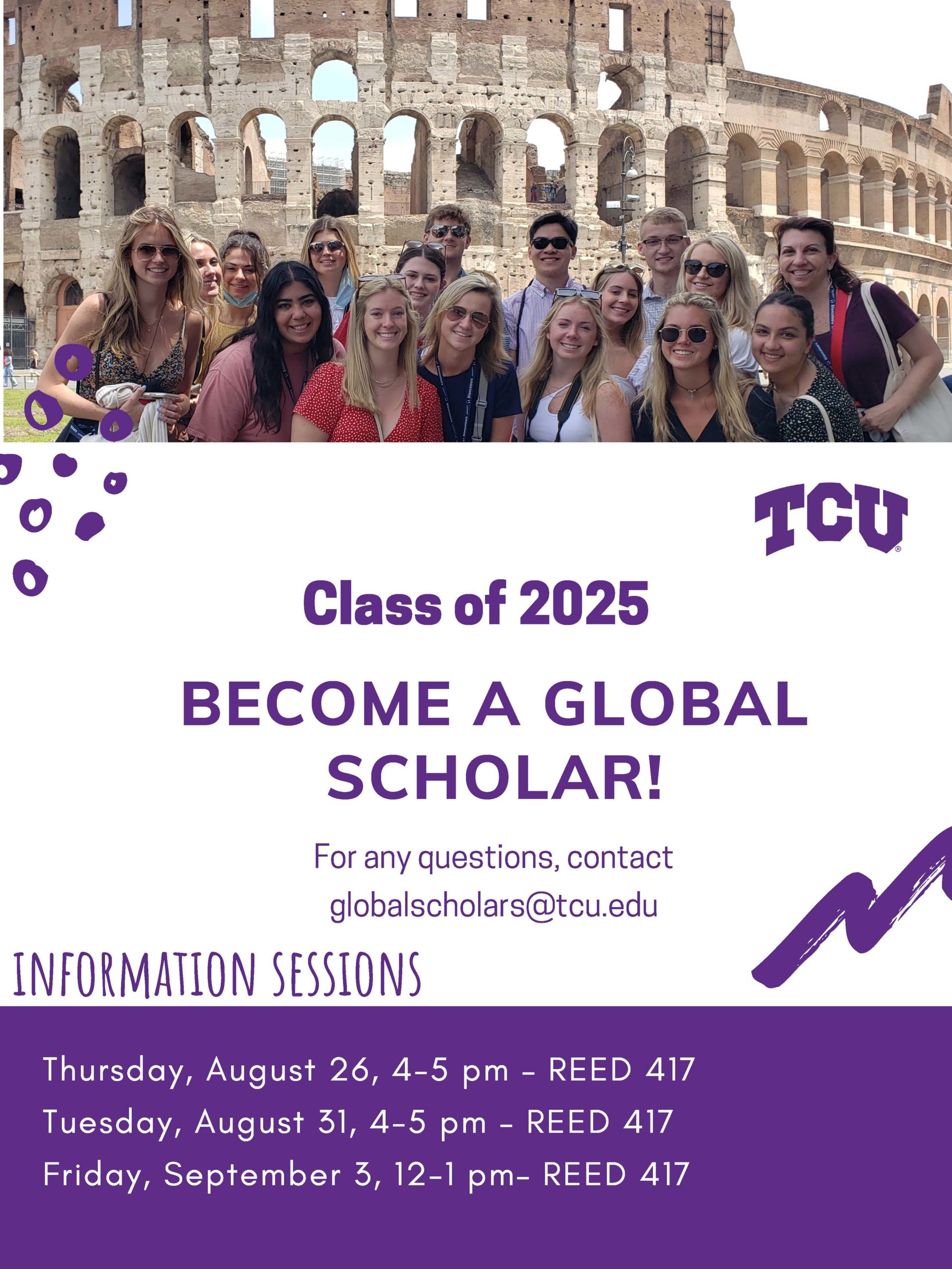 What2DoTCU Global Scholars Class of 2025 Info Session