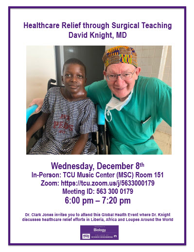 Dr Knight Healthcare Relief through Teaching Flyer