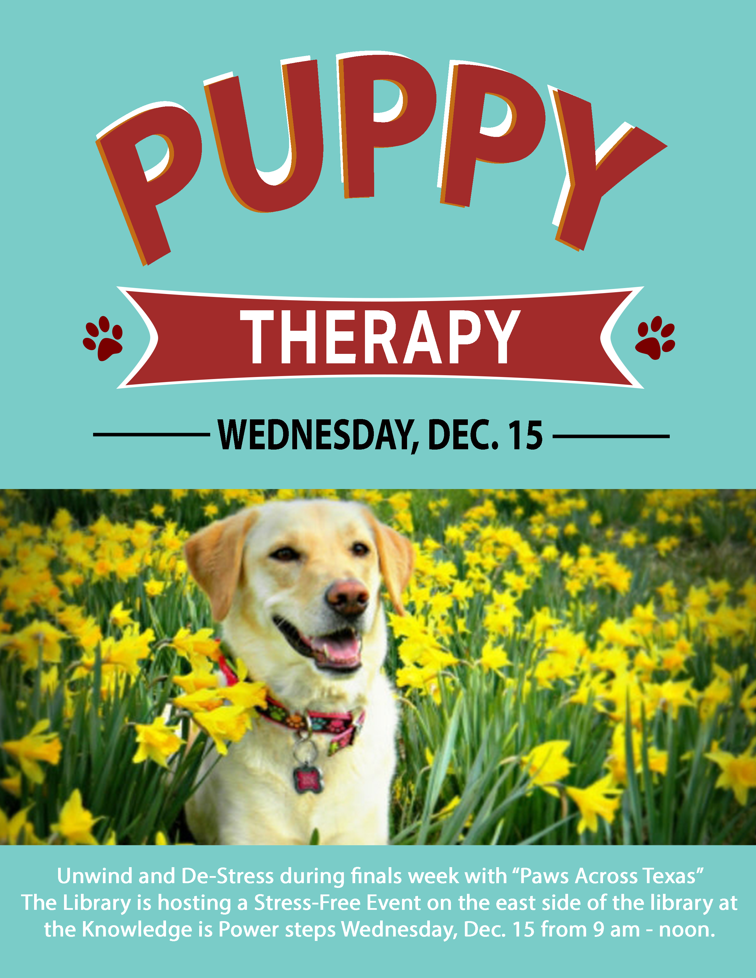 Puppy Therapy Spring 2021