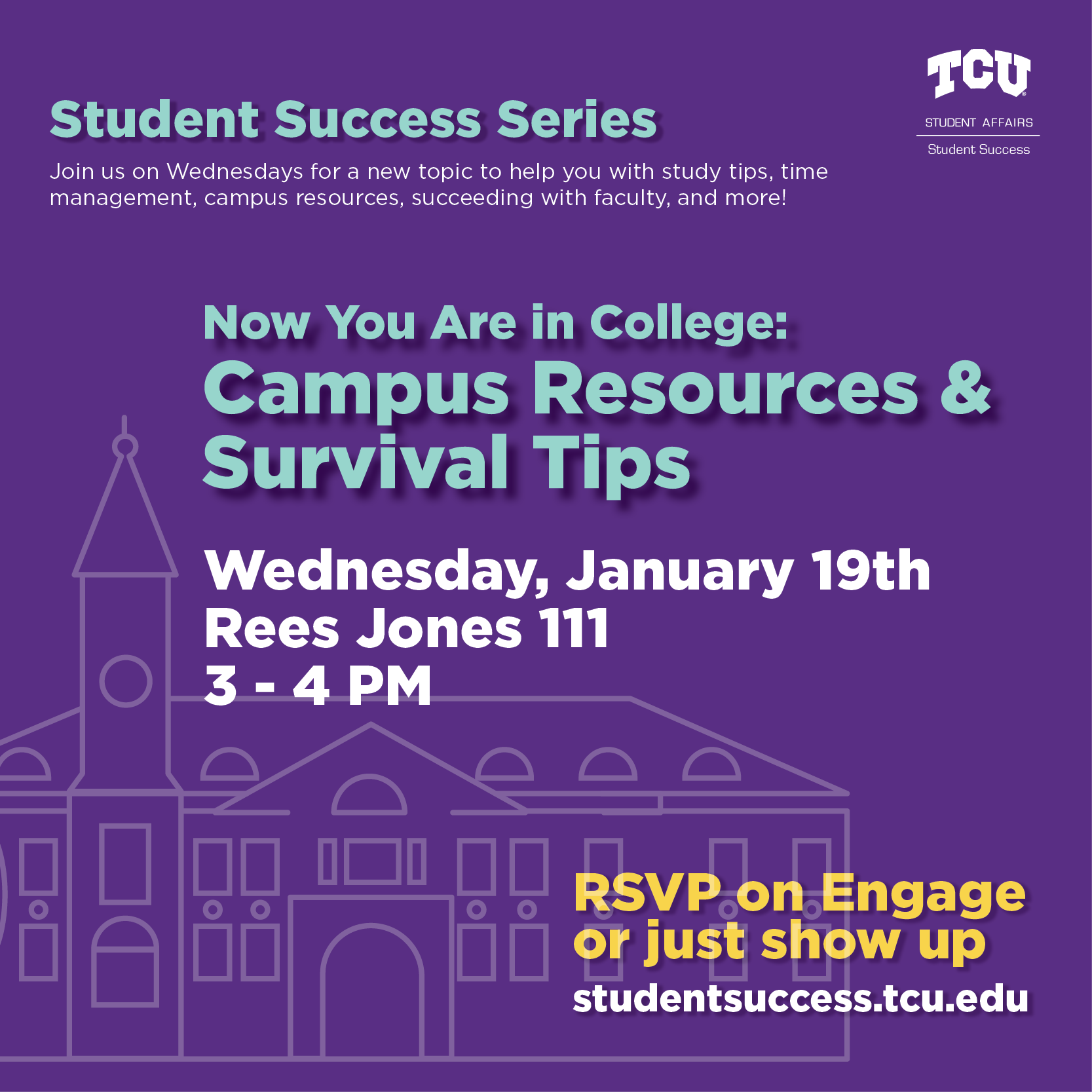 Student Success Series: Campus Resources & Survival Tips