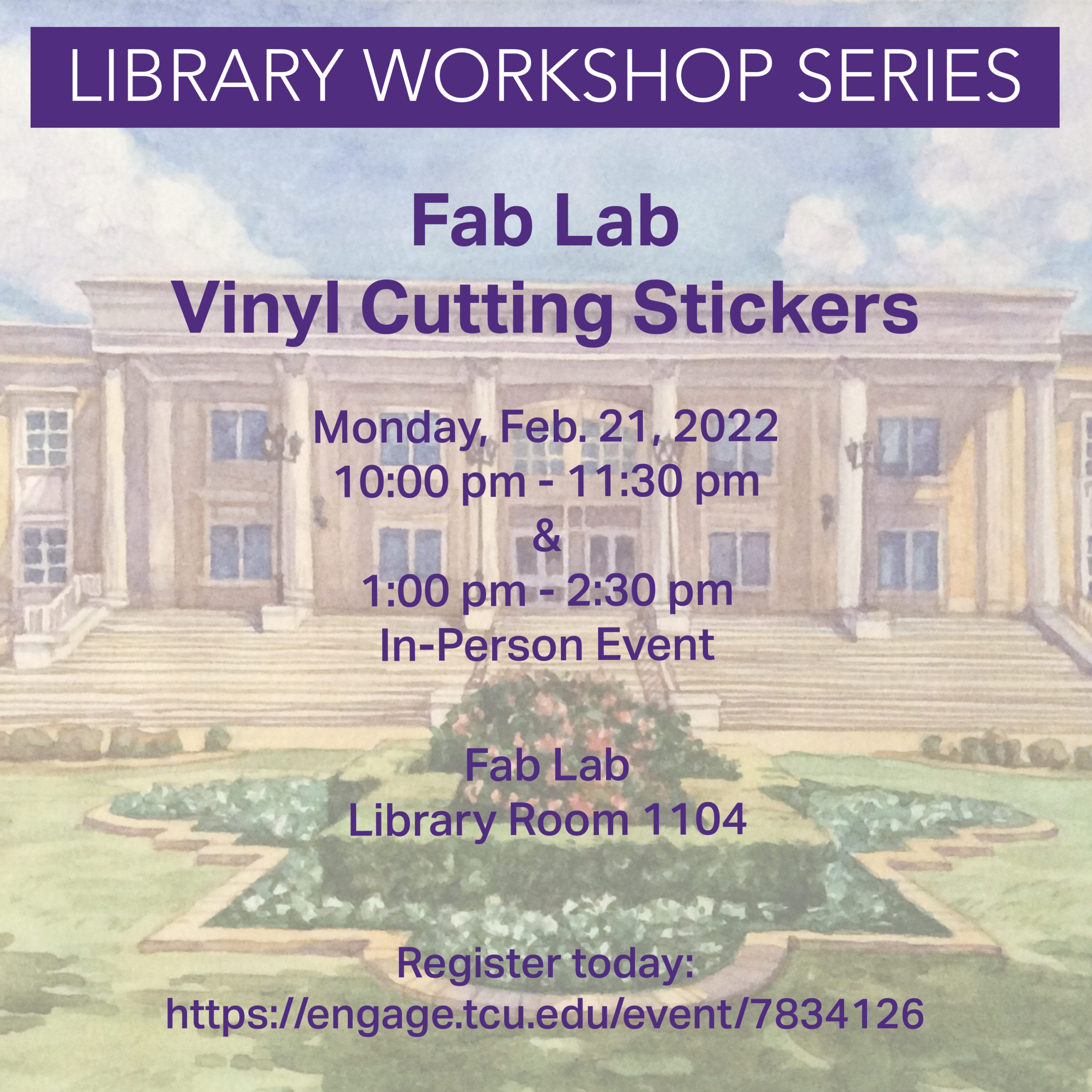 Workshop Event Calendar_Fab Lab