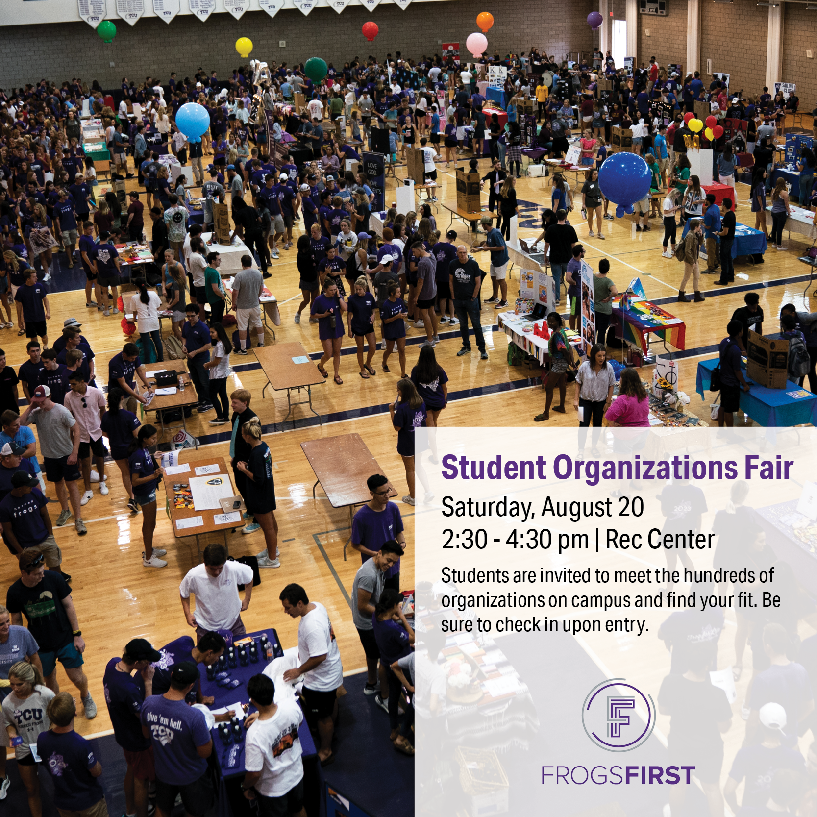 Student Org Fair Frogs First Events