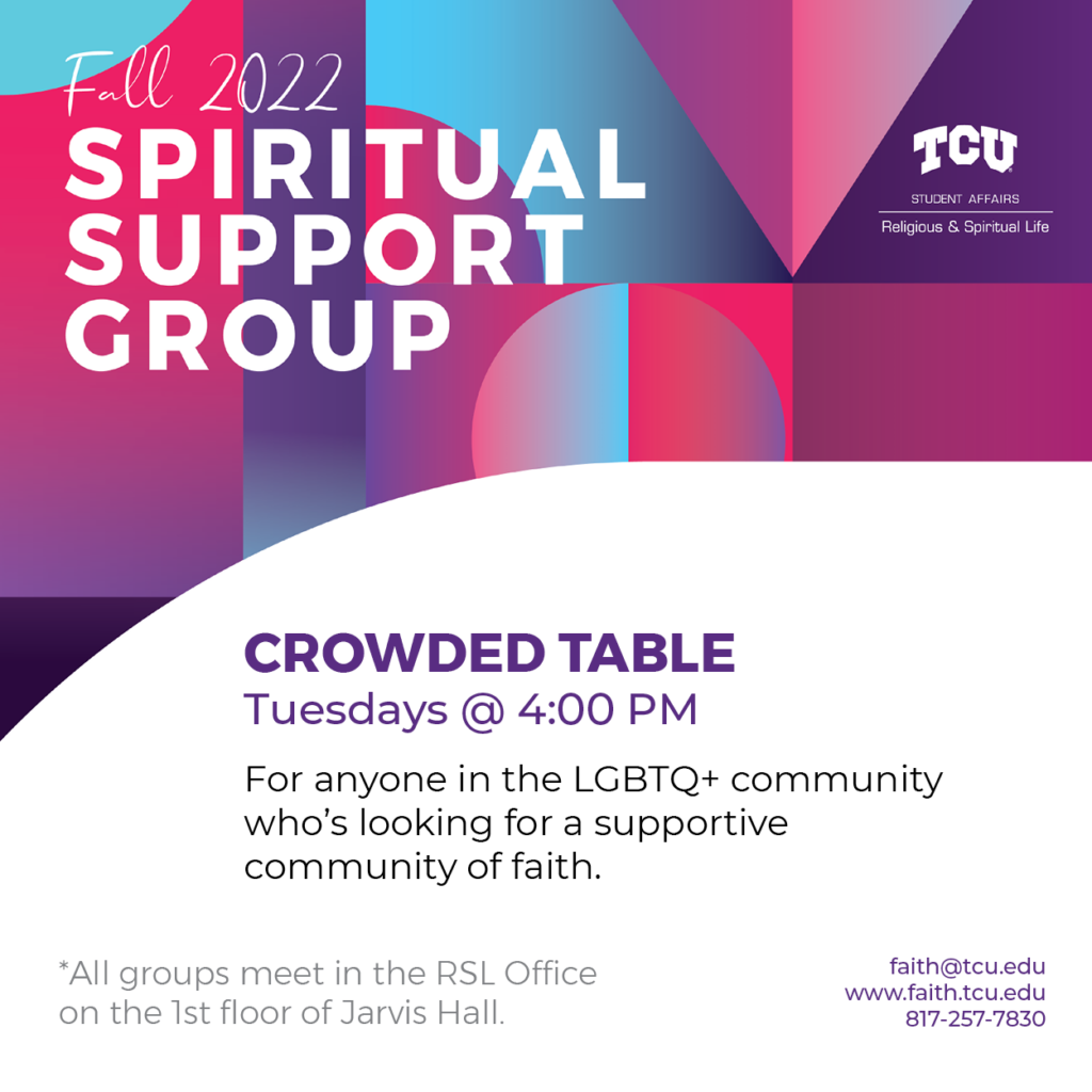 Crowded Table Spiritual Support Group