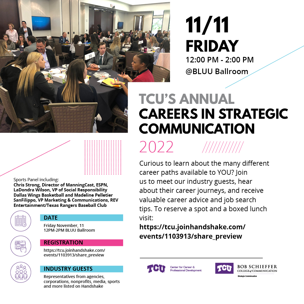 What2Do@TCU | Careers In Strategic Communication