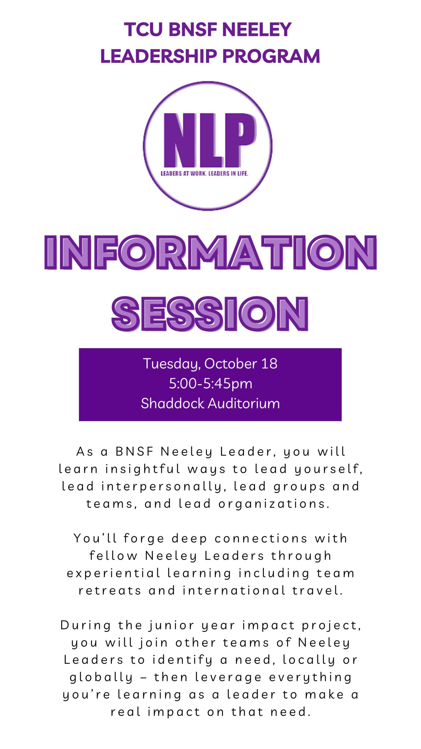 NLP info session