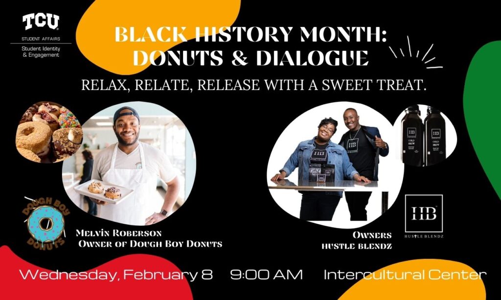 BHM 2023 - Donuts and Dialogue (Dough Boy Donuts and Hustle Blendz) - Feb. 8