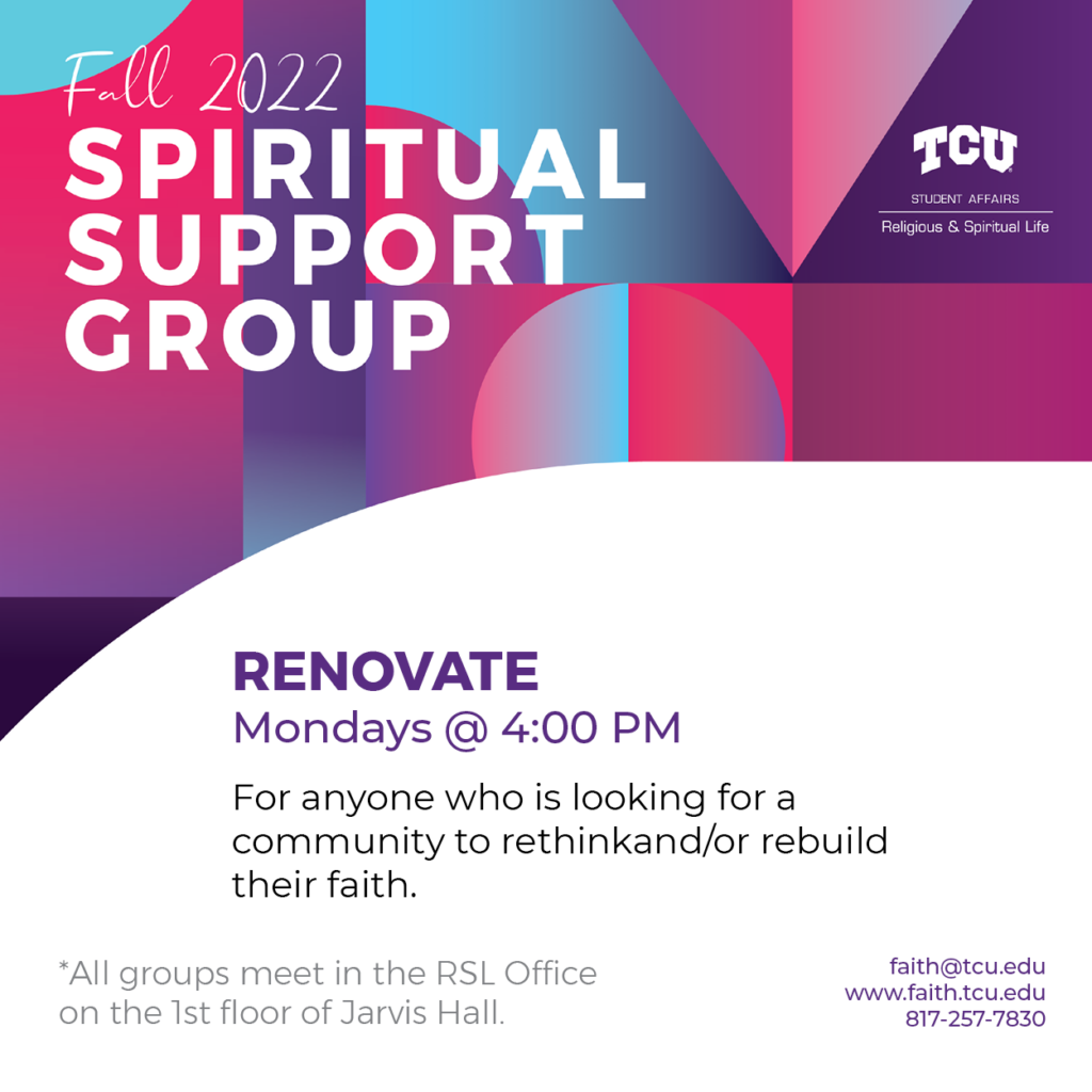 Spiritual Support Group Renovate