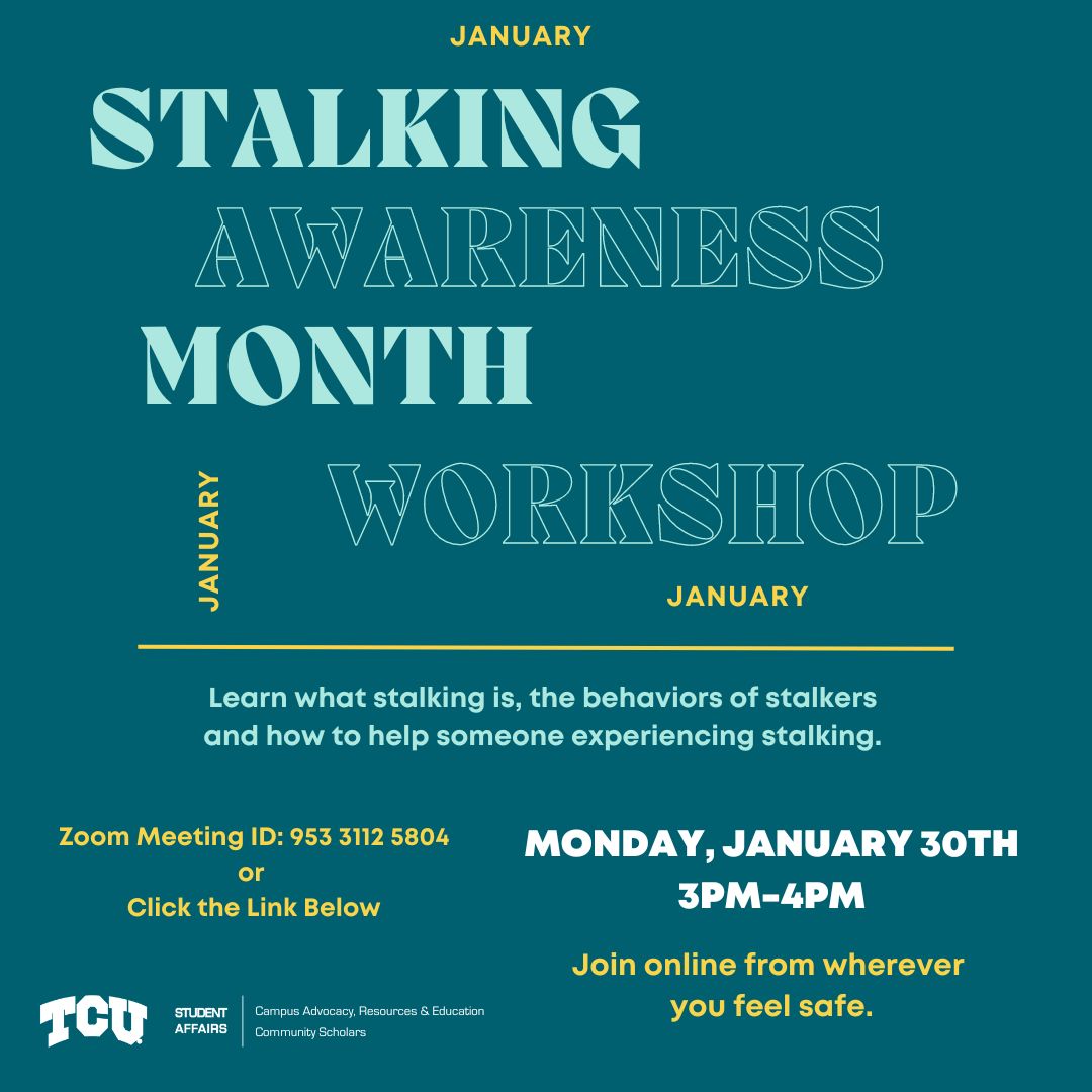 Stalking Awareness FB &amp; What to Do