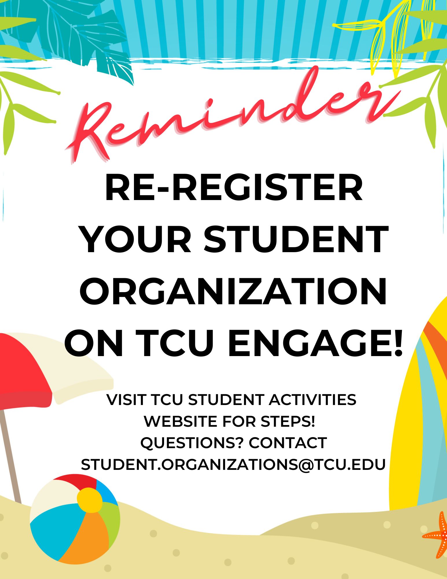 Fall 2023 Re-Registeration Reminder