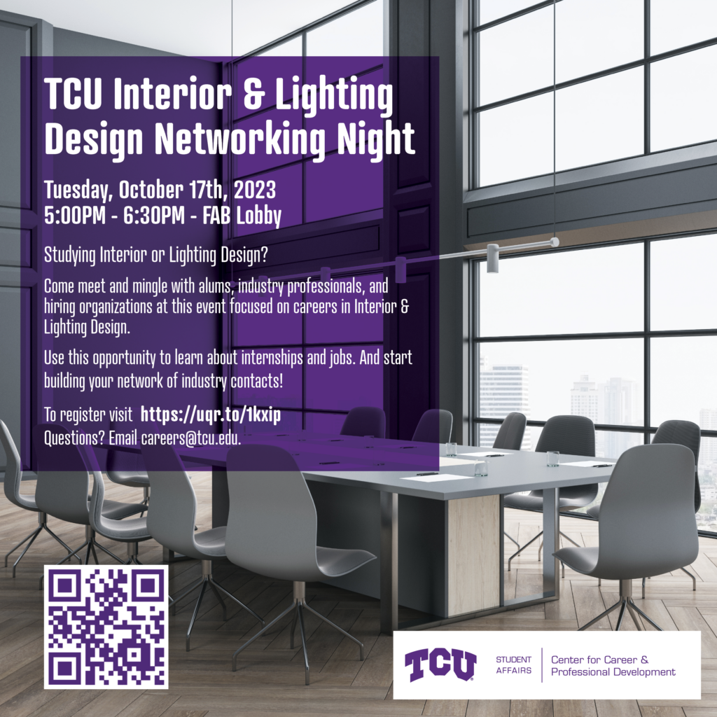 TCU Interior and Lighting Design Networking Night-Students
