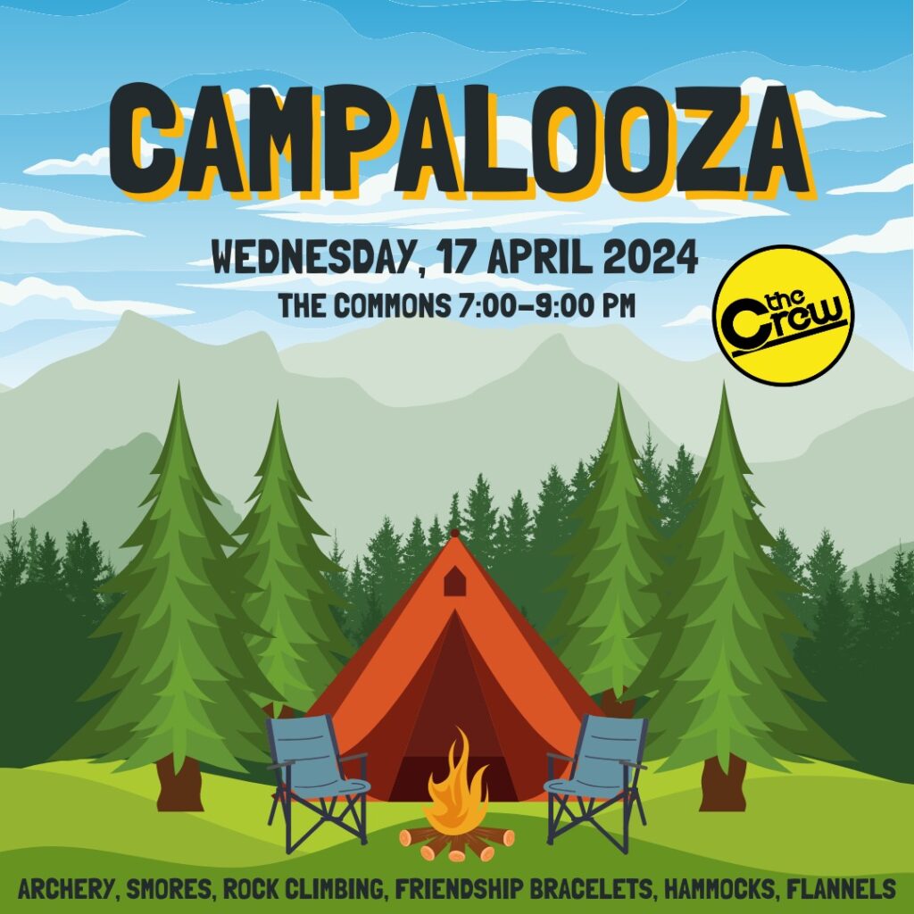 Green and Blue Illustrative Camping Poster - 1
