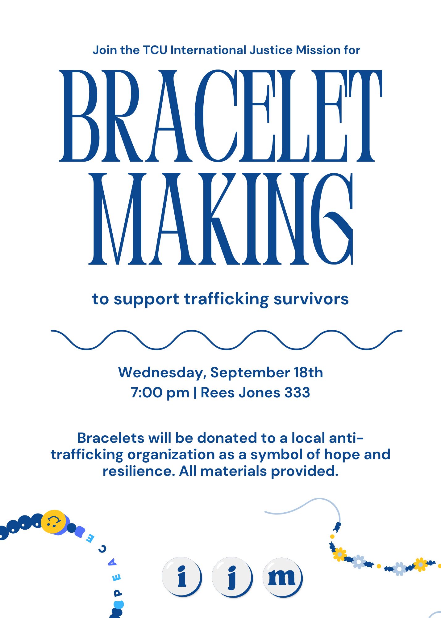 IJM Bracelet Making