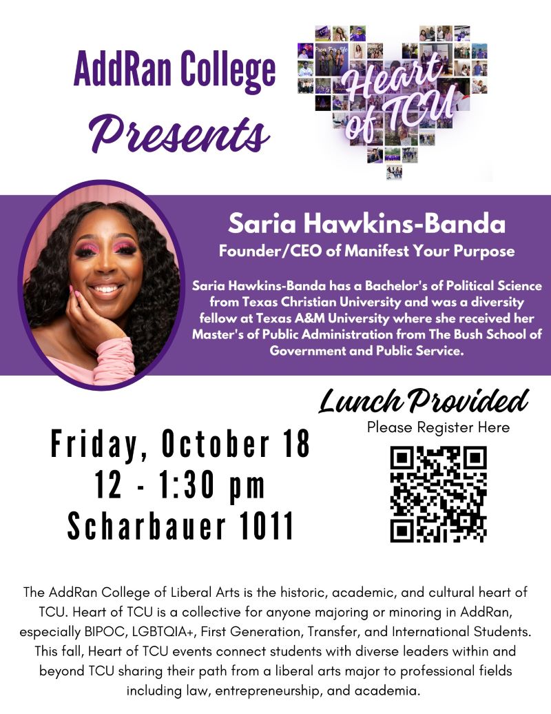 Heart of TCU -Saria Hawkins-Banda