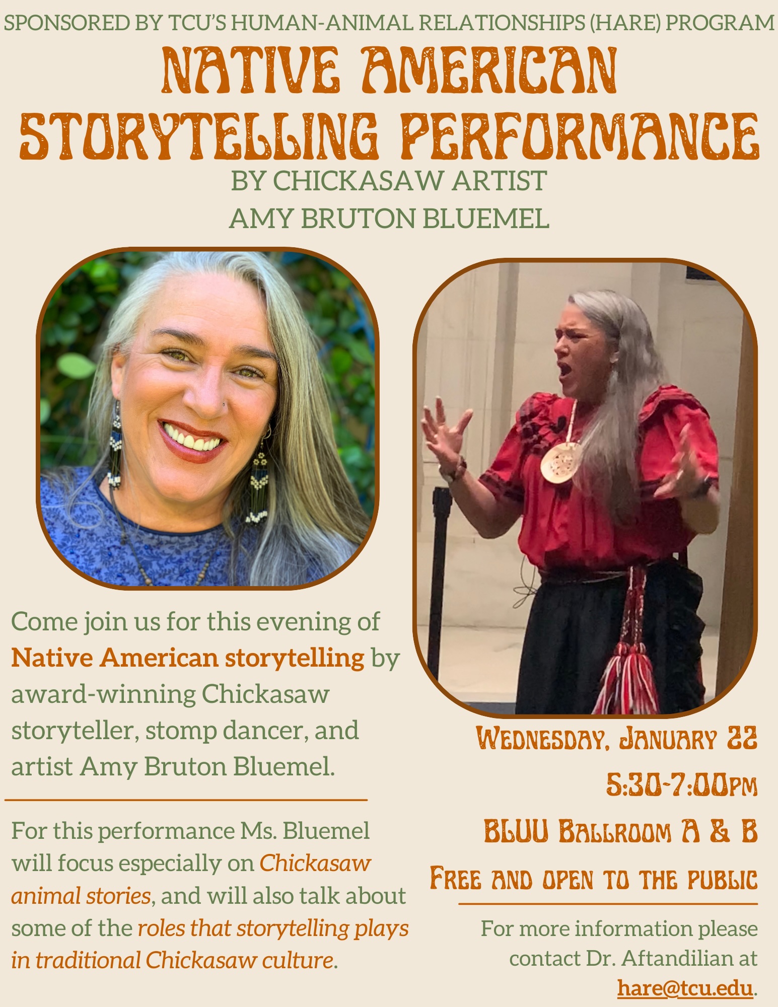 Native American Storytelling Performance Poster - 1