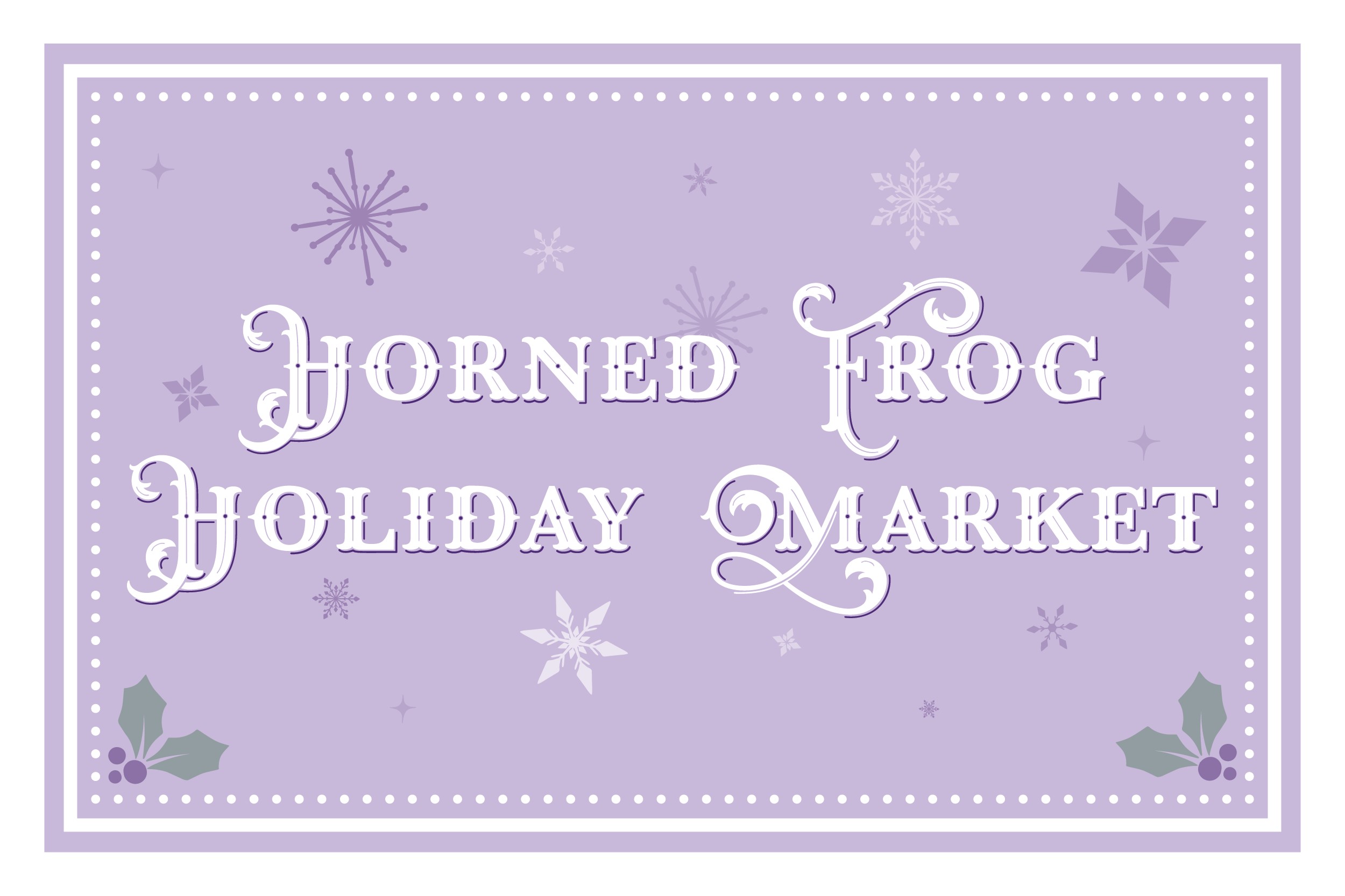 Horned Frog Holiday Market
