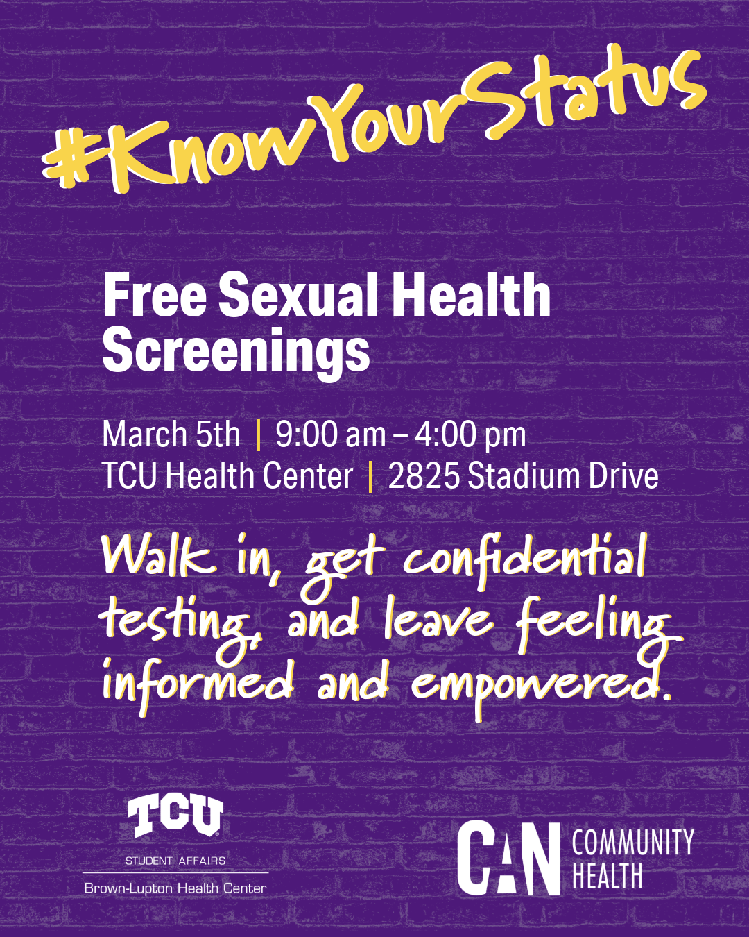 Know Your Status-Social March 5