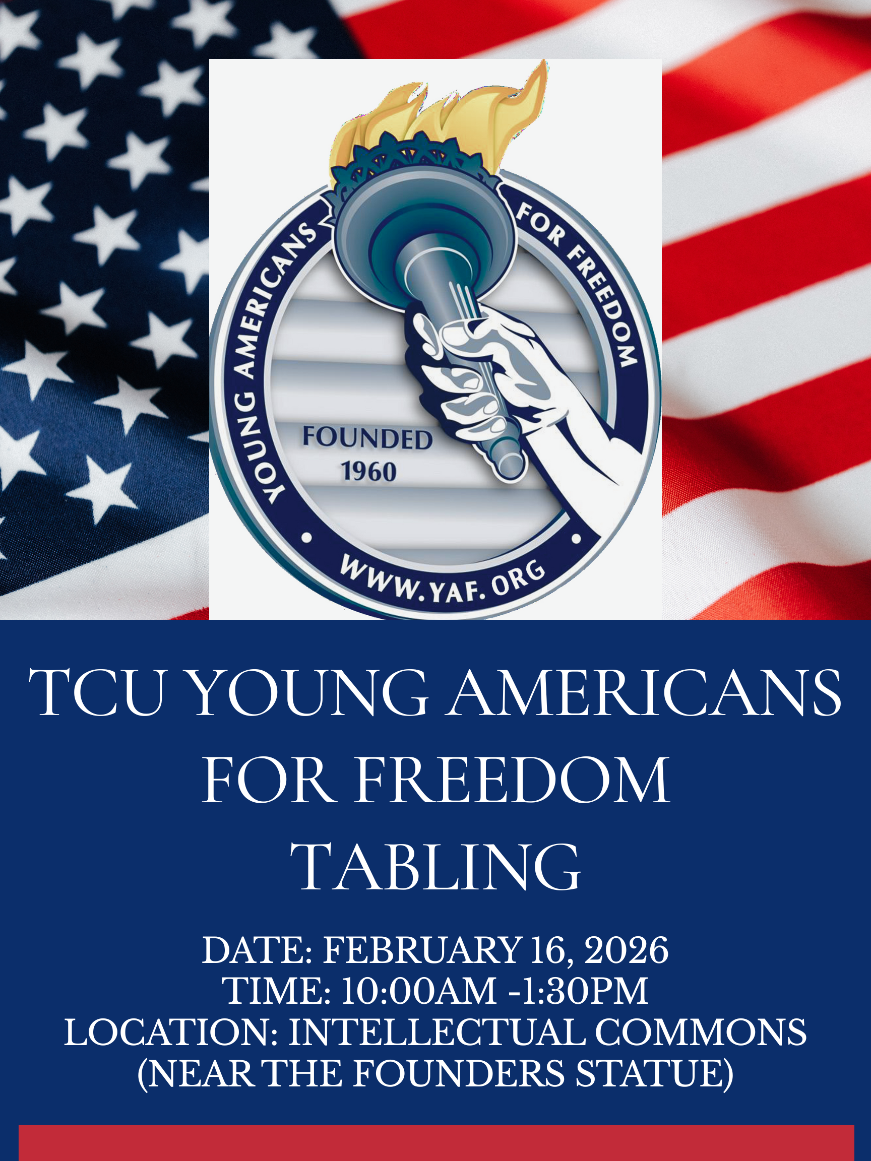TCU Young Americans for Freedom Tabling February 16, 2026
