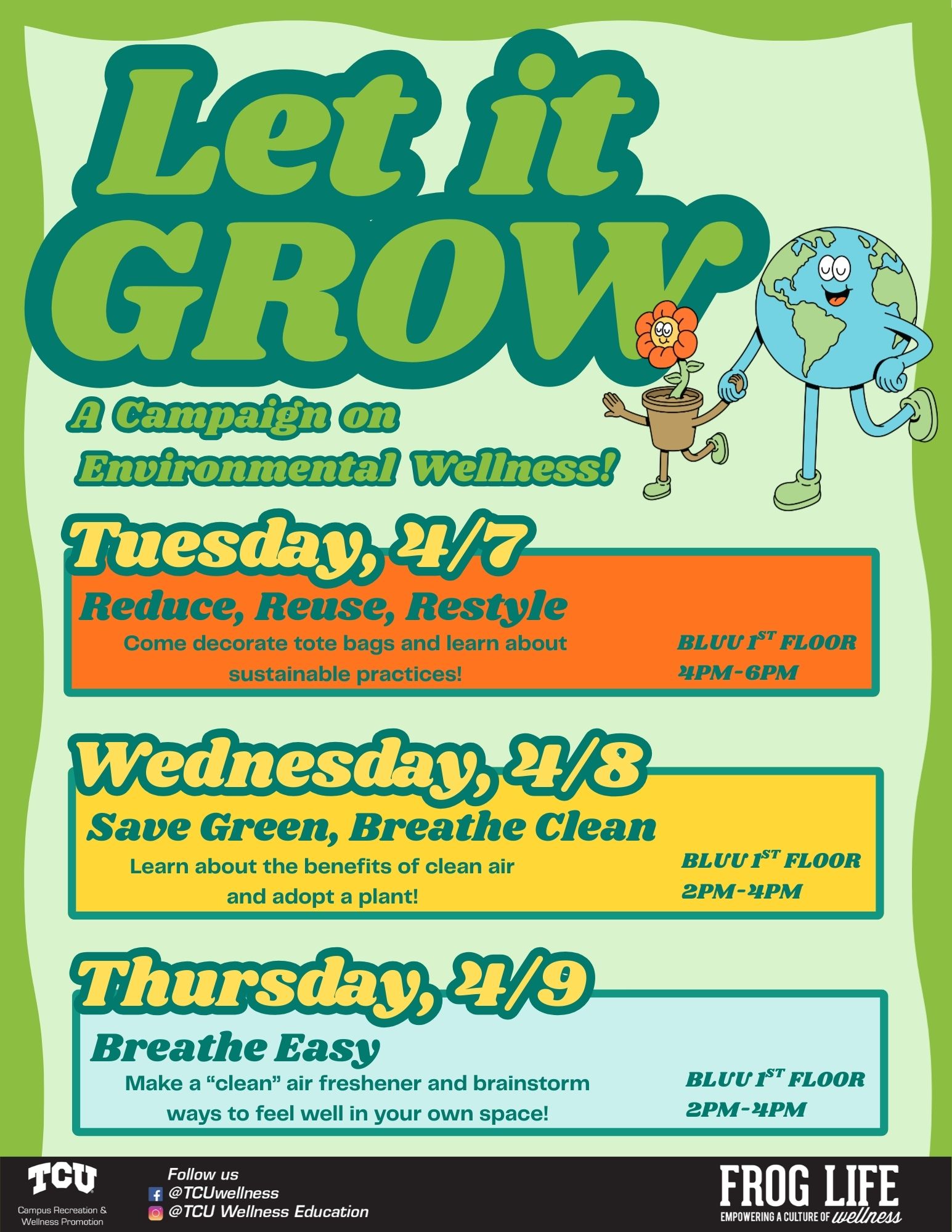 Let it Grow schedule