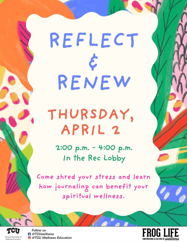 Reflect &amp; Renew Flyer