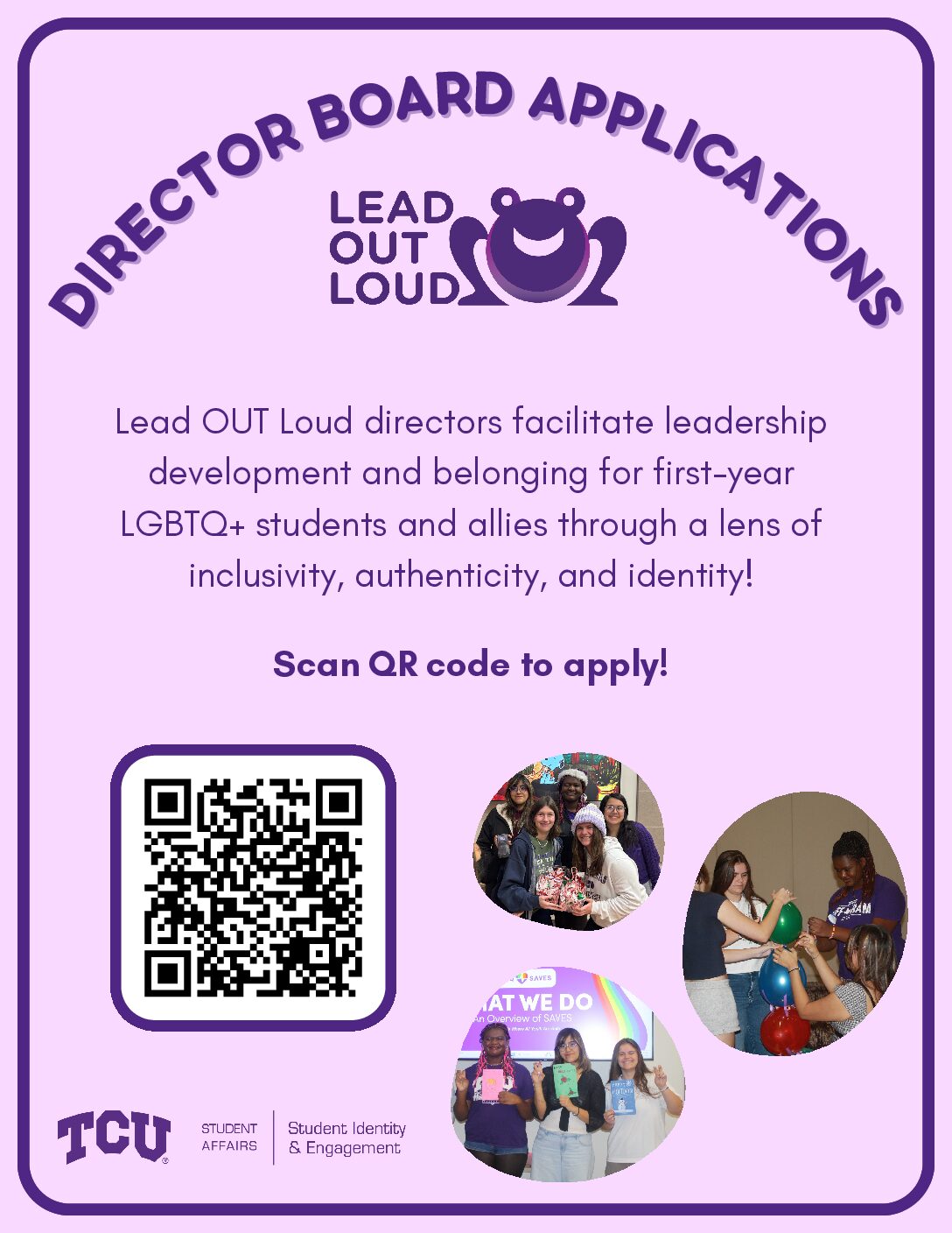 LOL Director Applications Flyer
