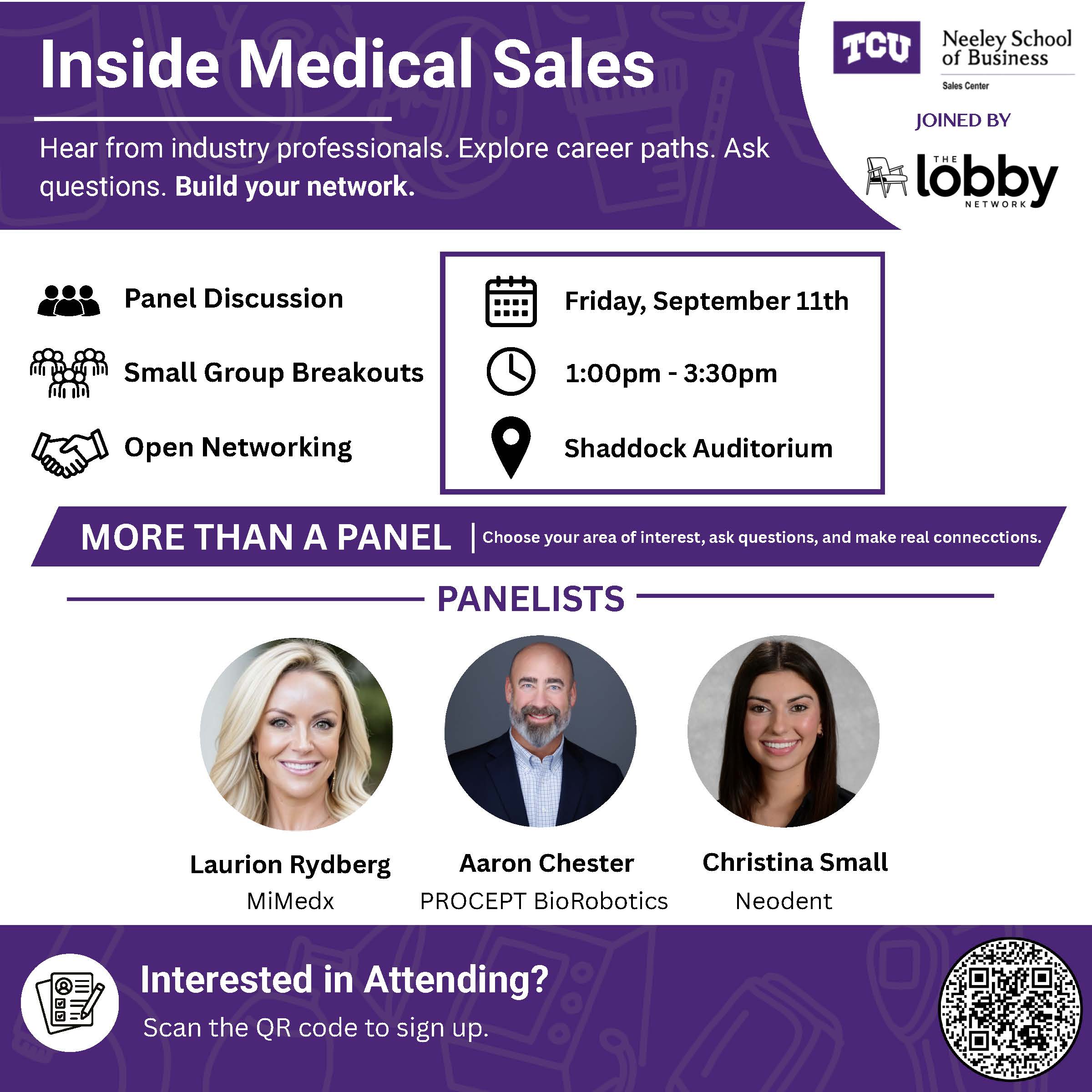 Lobby x TCU Panel Graphic